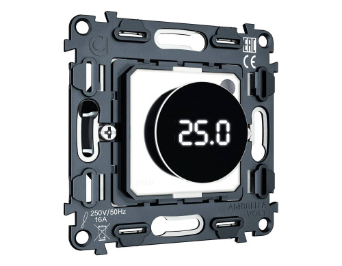 Механизм терморегулятора с цифровым дисплеем с датчиком для теплого пола Ambrella Volt QUANT VM1385