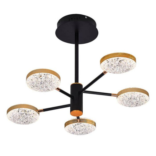 Люстра светодиодная потолочная, 70Вт, пульт ДУ, 3200К+6500К PLC-7050-680