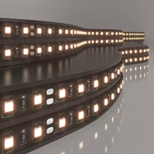 LED лента Elektrostandard Лента светодиодная 120Led 9,6W IP20 3300K тёплый белый (2835 24V 120Led 9,6W IP20 Black)