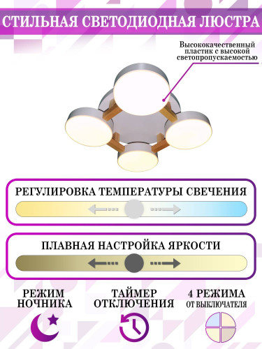 Потолочная люстра Natali Kovaltseva LED LED LAMPS 81325