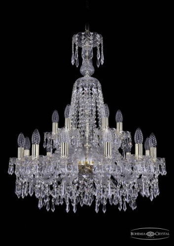Подвесная хрустальная люстра 1403 Bohemia 1403/12+6/240/XL-80 G