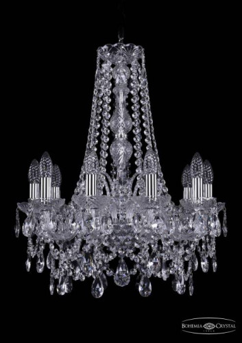 Подвесная хрустальная люстра 1411 Bohemia 1411/10/160/h-64 Ni