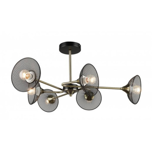 Люстра потолочная 6*Е27 MD.5700-6-S-AB+BK