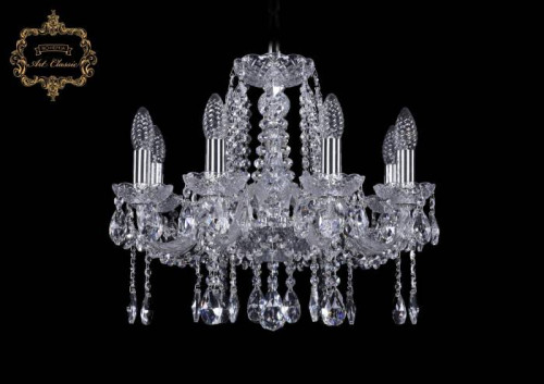 Подвесная хрустальная люстра 11.12 Art Classic 11.12.8.165.Cr.Sp