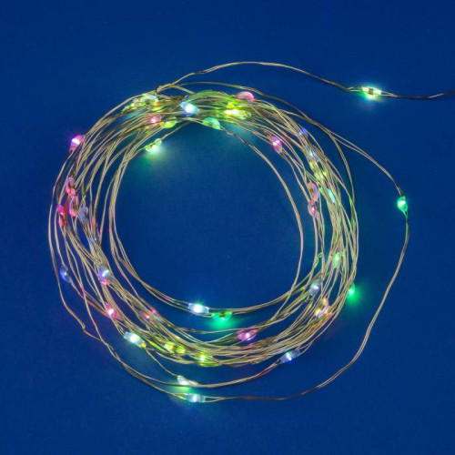 Гирлянда Uniel ULD-S0500-050/DTB/3AA/RC RGB IP20 DEW