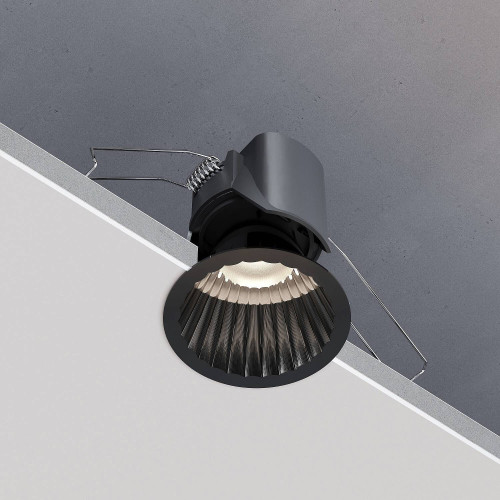 Встраиваемый светильник Elektrostandard Arco 15274/LED 12W 4000K черный жемчуг IP44