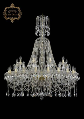 Подвесная хрустальная люстра 11.12 Art Classic 11.12.20+10.400.XL-136.Gd.Sp