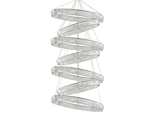 Потолочная чашка Newport Crystal Потолочная чашка 8240 D40 7 вертик.колец chrome