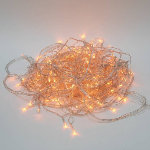 Бахрома светодиодная с эффектом мерцания Uniel ULD-B12006-195/TTK AMBER IP44