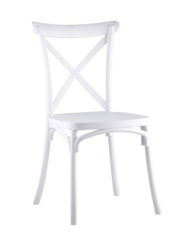 Стул пластиковый Stool Group Кроссбэк Y030 white