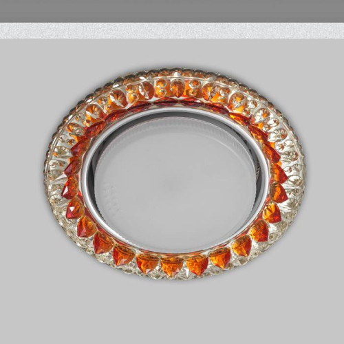 Светильник GX53+LED 4W 4000K, встраиваемый ПОЛИКРИСТАЛЛ CH/CLEAR+TEA IL.0028.0970