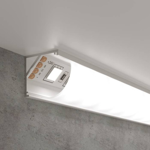 Профиль Elektrostandard LL-2-ALP008 LL-2-ALP008 Угловой алюминиевый профиль белый/белый для LED ленты (под ленту до 10mm)