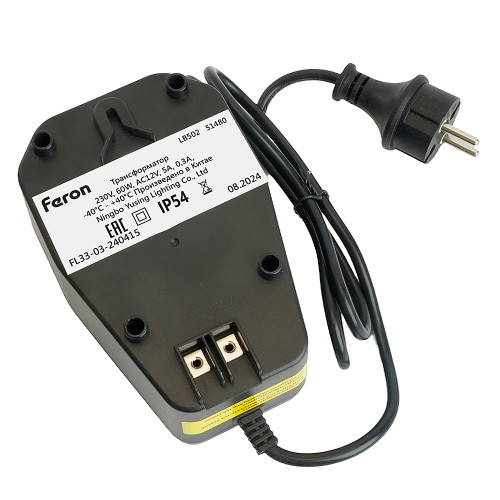 LB502 трансформатор вход 230V выход AC12V 60W Feron LB502 51480