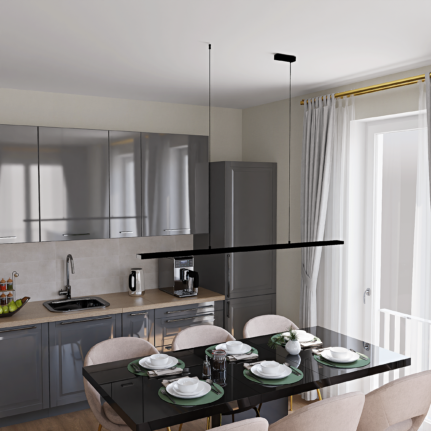 Светильник подвесной LIGHTERA James LE107L-150B WIFI