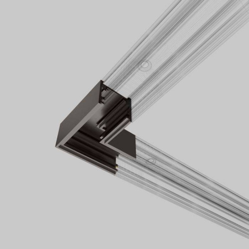 Коннектор для шинопровода Elektrostandard Line Magnetic Titan Line Коннектор угловой для накладного шинопровода (титан) 85224/00