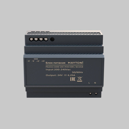 Блок питания PSL016 24В 150Вт IP20 Maytoni Блоки питания 24В 821018