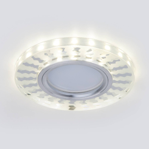 Встраиваемый светильник Elektrostandard 2248 MR16 SL/WH зеркальный/белый