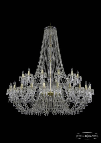 Подвесная хрустальная люстра 1410 Bohemia 1410/24+12/530/h-156 G V0300