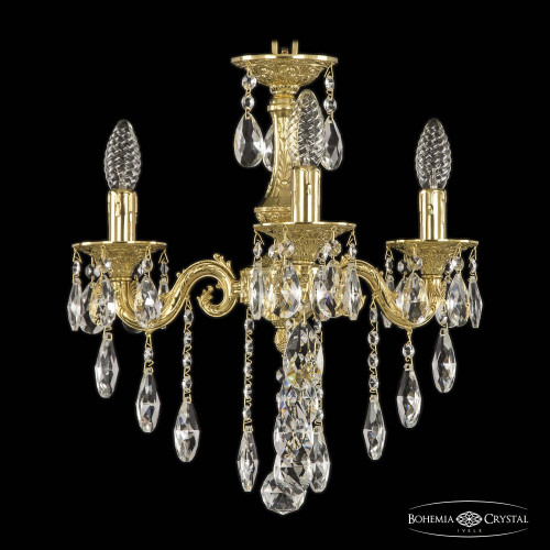 Подвесная хрустальная люстра 7101 Bohemia 71101/3/125 B G