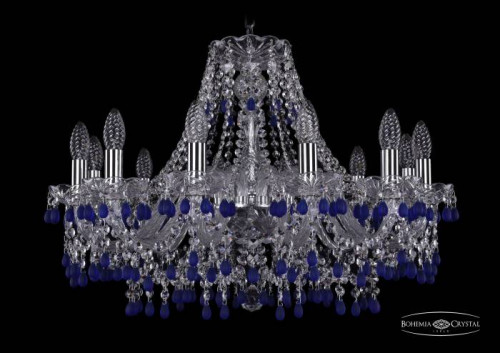 Подвесная хрустальная люстра 1410 Bohemia 1410/12/240 Ni V3001