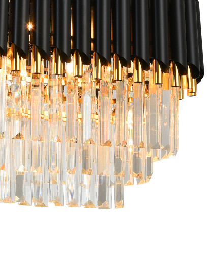 Подвесная люстра Natali Kovaltseva Darian DARIAN 76017/8C GOLD BLACK