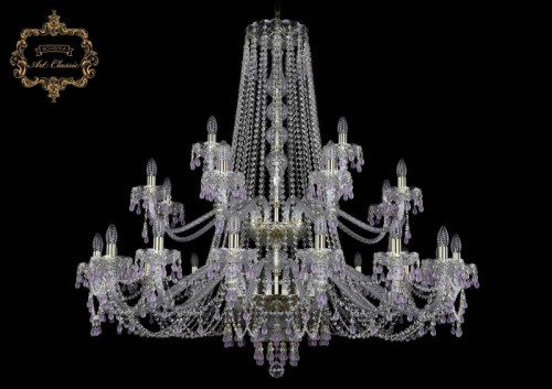 Подвесная хрустальная люстра 11.24 Art Classic 11.24.16+8+4.460.2d.Br.V7010