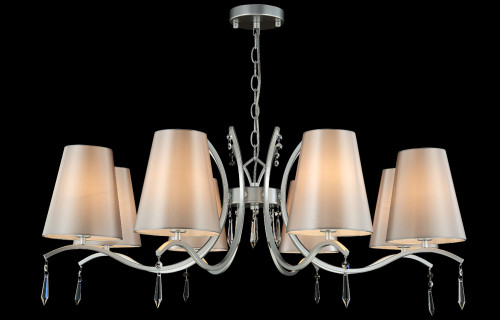 Подвесная люстра Crystal Lux Renata RENATA SP8 SILVER
