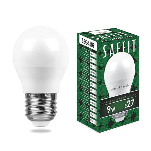 Светодиодные лампочки Saffit 55082 (E27)  (9Вт)  (2700K) 