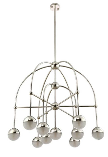 Люстра на штанге Crystal Lux Truena TRUENA SP-PL6+3+1 NICKEL