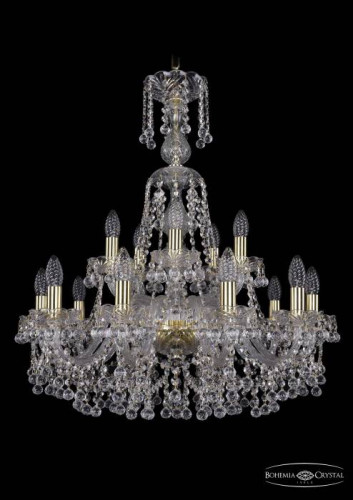 Подвесная хрустальная люстра 1409 Bohemia 1409/10+5/240/XL-77 G