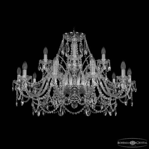 Подвесная люстра Bohemia 1411 1411/10+5/360 Ni