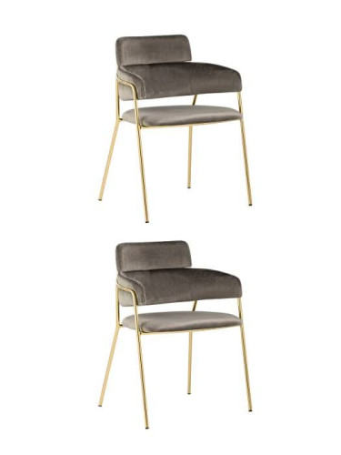 Комплект стульев Stool Group Полин FDC6085 BROWN FUT-54 X2