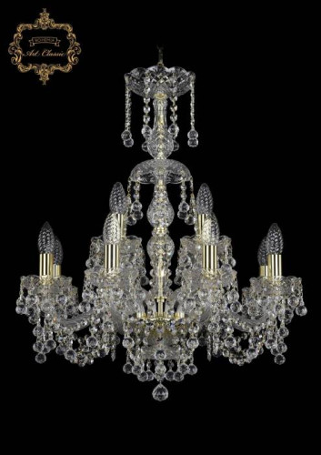 Подвесная хрустальная люстра 11.26 Art Classic 11.26.8+4.200.XL-66.Gd.B