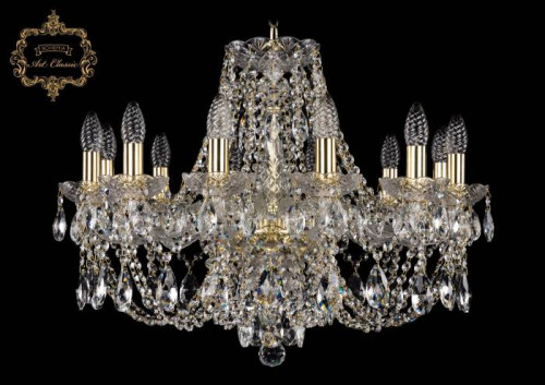 Подвесная хрустальная люстра 11.21 Art Classic 11.21.12.220.Gd.Sp