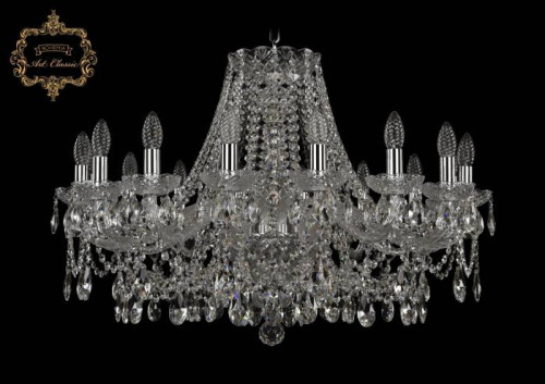 Подвесная хрустальная люстра 11.25 Art Classic 11.25.16.300.Cr.Sp