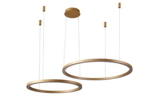 Подвесная люстра Crystal Lux Fortuna FORTUNA SP123W LED D600+800 GOLD