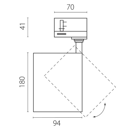 Трековый светильник Lightstar Canno Pro C4407QT