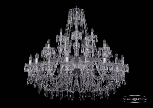 Подвесная хрустальная люстра 1403 Bohemia 1403/20+10+5/460 Ni