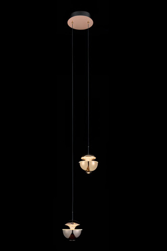 Светильник подвесной LEON Jelly LE7711/2S Gold/Black Chrome