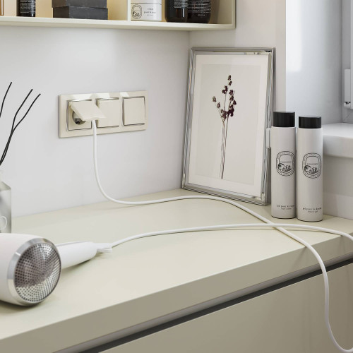 Выключатель Werkel W1112003/ Выключатель одноклавишный проходной (слоновая кость)