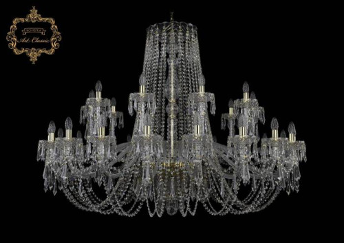 Подвесная хрустальная люстра 11.23 Art Classic 11.23.20+10.530.Gd.Dr