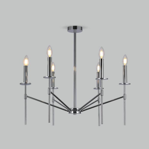 Люстра на штанге Eurosvet Anders 60142/6 хром Smart