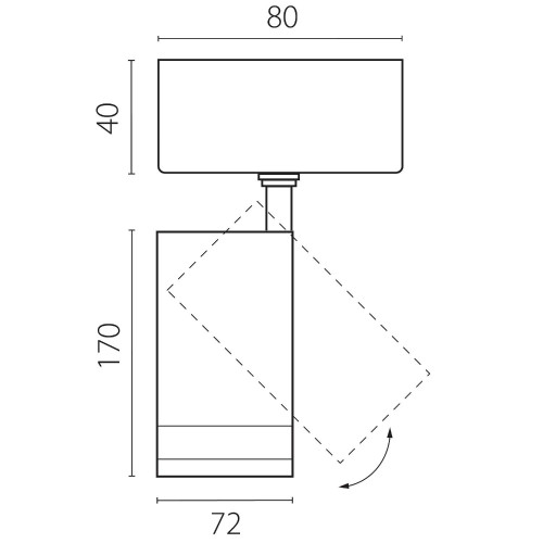 Светильник спот Lightstar Canno Pro C4206SO
