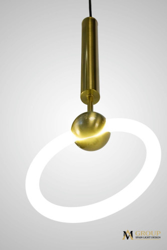 Светильник подвесной AM Group AM453 D200 GOLD