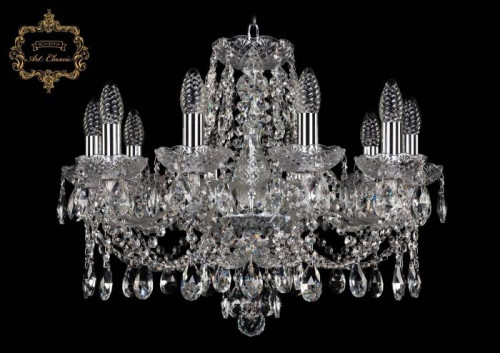 Подвесная хрустальная люстра 11.21 Art Classic 11.21.10.200.Cr.Sp