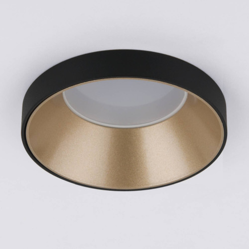 Встраиваемый светильник Elektrostandard 112 MR16 золото/черный