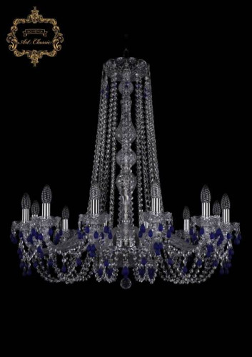 Подвесная хрустальная люстра 11.24 Art Classic 11.24.12.300.h-86.Cr.V3001