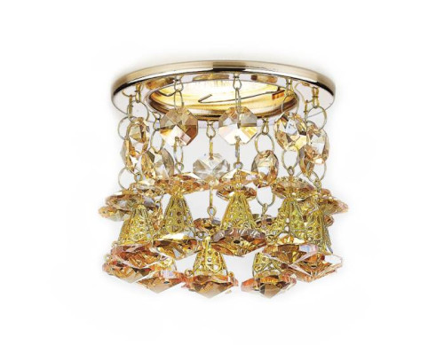 Встраиваемый светильник Ambrella Crystal K2233 G/TI