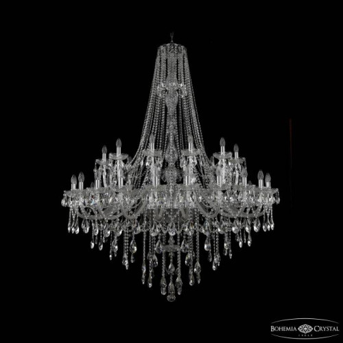Подвесная хрустальная люстра 1415 Bohemia 1415/24+12+6/530/h-187 Ni