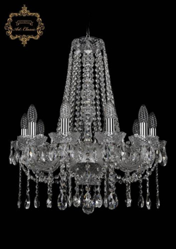 Подвесная хрустальная люстра 11.12 Art Classic 11.12.10.195.h-63.Cr.Sp